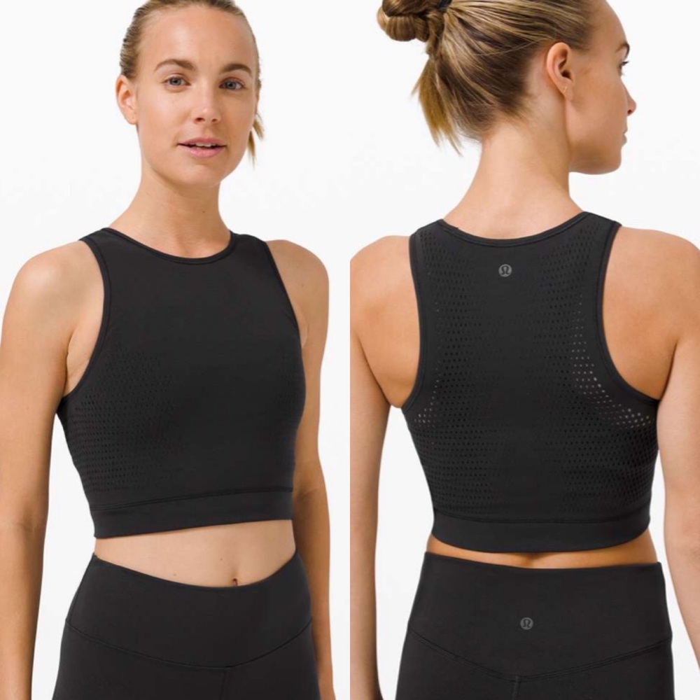 Lululemon Reveal Crop Tank Black 6